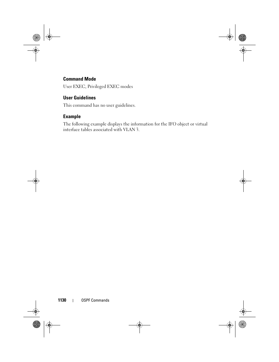 Command mode, User guidelines, Example | Dell POWEREDGE M1000E User Manual | Page 1130 / 1682