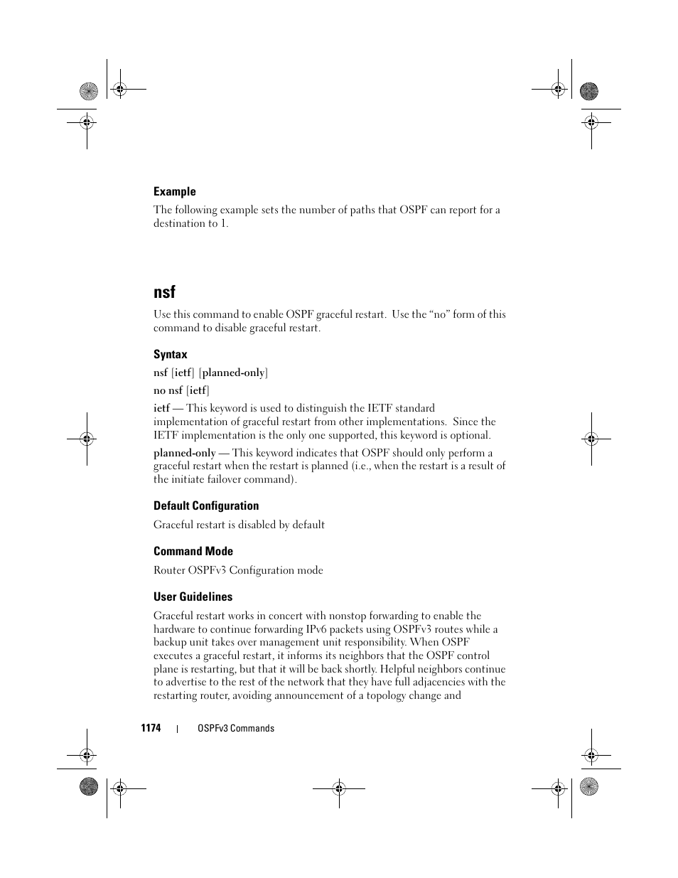 Example, Syntax, Default configuration | Command mode, User guidelines | Dell POWEREDGE M1000E User Manual | Page 1174 / 1682