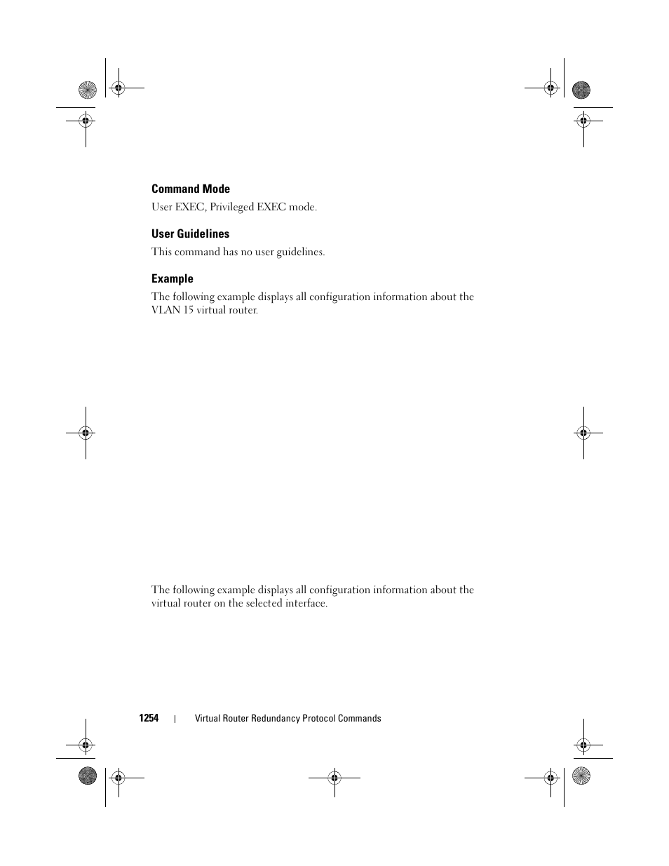 Command mode, User guidelines, Example | Dell POWEREDGE M1000E User Manual | Page 1254 / 1682