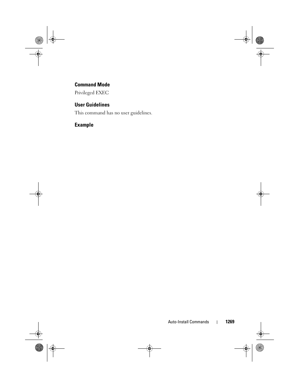 Command mode, User guidelines, Example | Dell POWEREDGE M1000E User Manual | Page 1271 / 1682