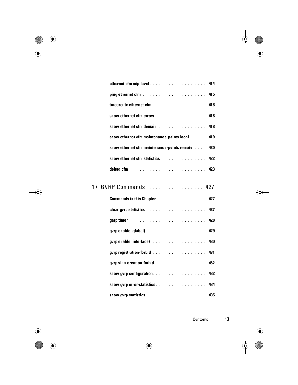 17 gvrp commands | Dell POWEREDGE M1000E User Manual | Page 13 / 1682