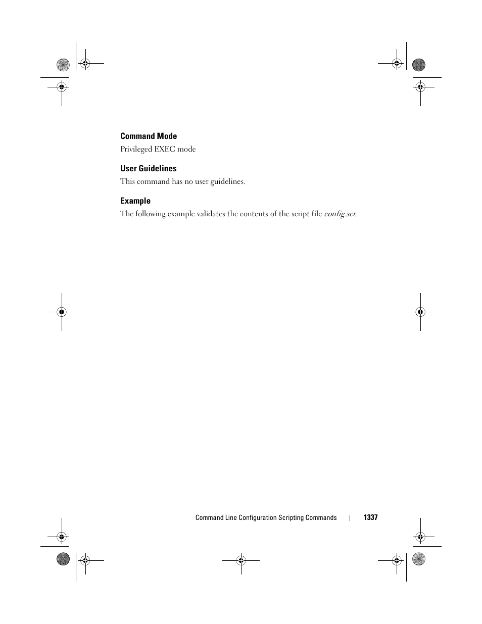 Command mode, User guidelines, Example | Dell POWEREDGE M1000E User Manual | Page 1339 / 1682