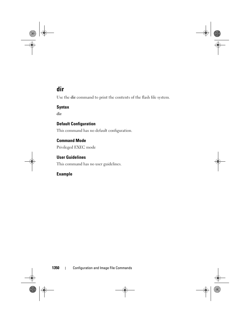 Syntax, Default configuration, Command mode | User guidelines, Example | Dell POWEREDGE M1000E User Manual | Page 1352 / 1682