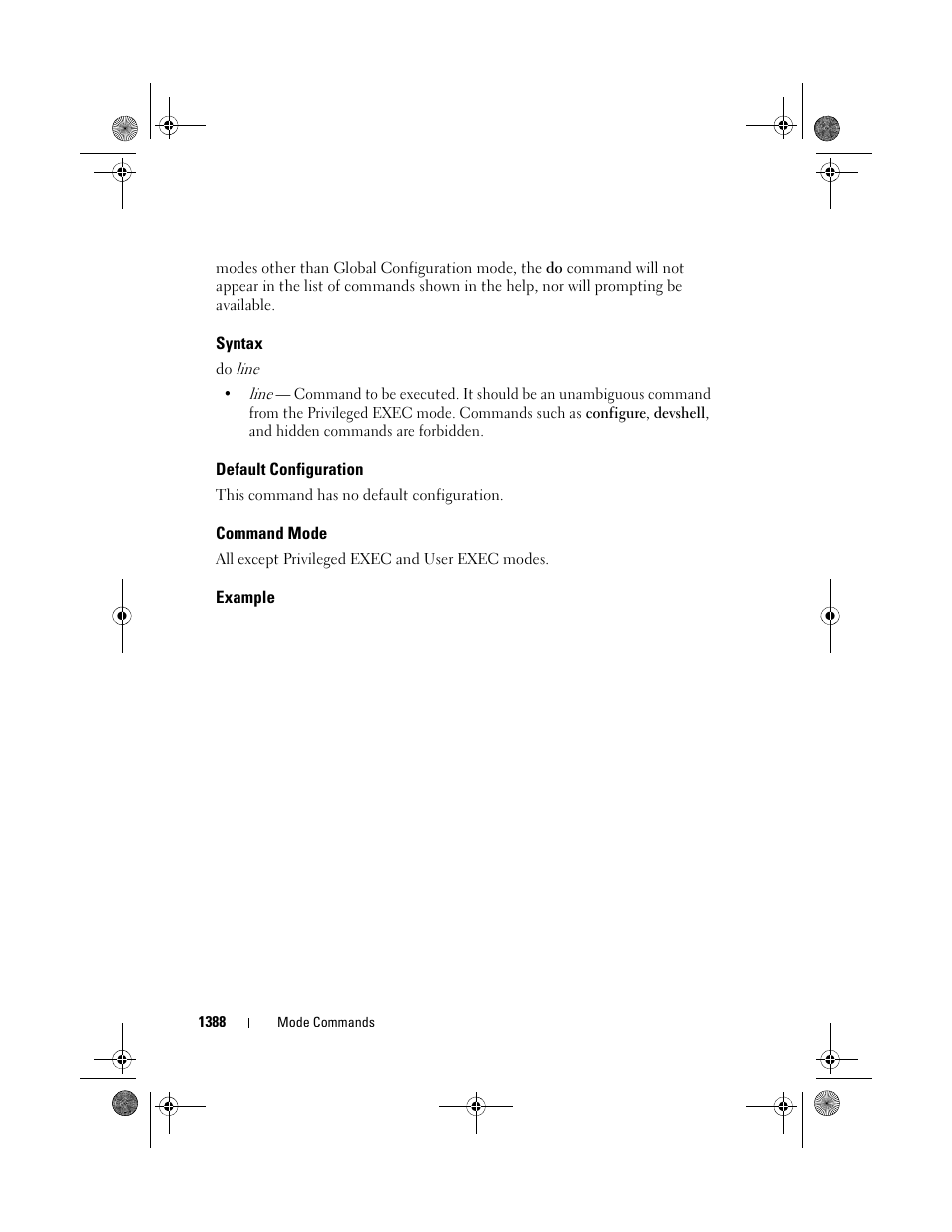 Syntax, Default configuration, Command mode | Example | Dell POWEREDGE M1000E User Manual | Page 1392 / 1682