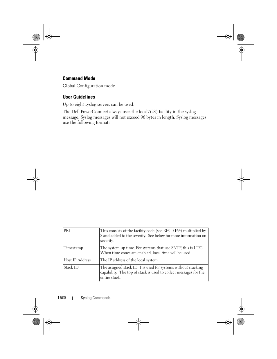 Command mode, User guidelines, Global configuration mode | Dell POWEREDGE M1000E User Manual | Page 1524 / 1682