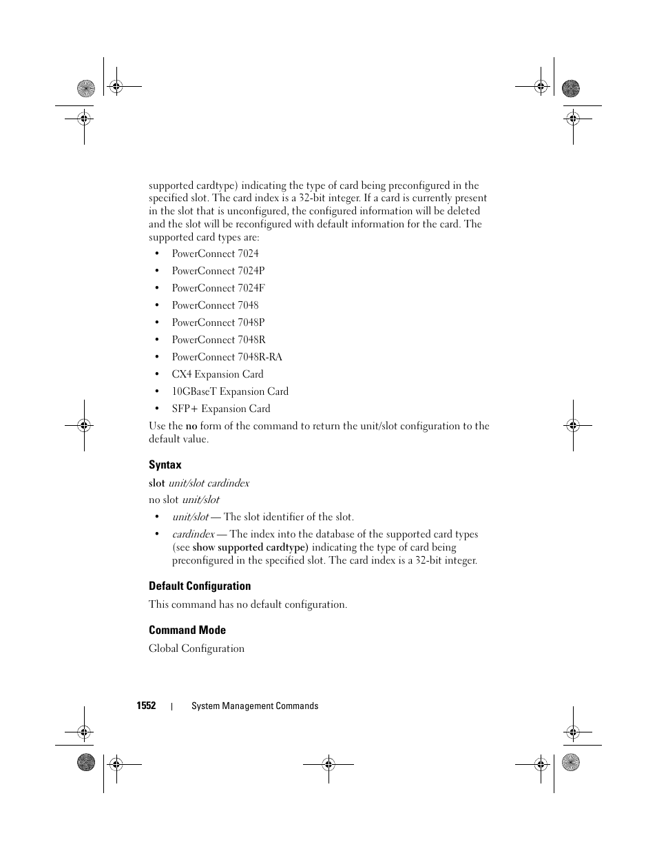 Syntax, Default configuration, Command mode | Dell POWEREDGE M1000E User Manual | Page 1556 / 1682