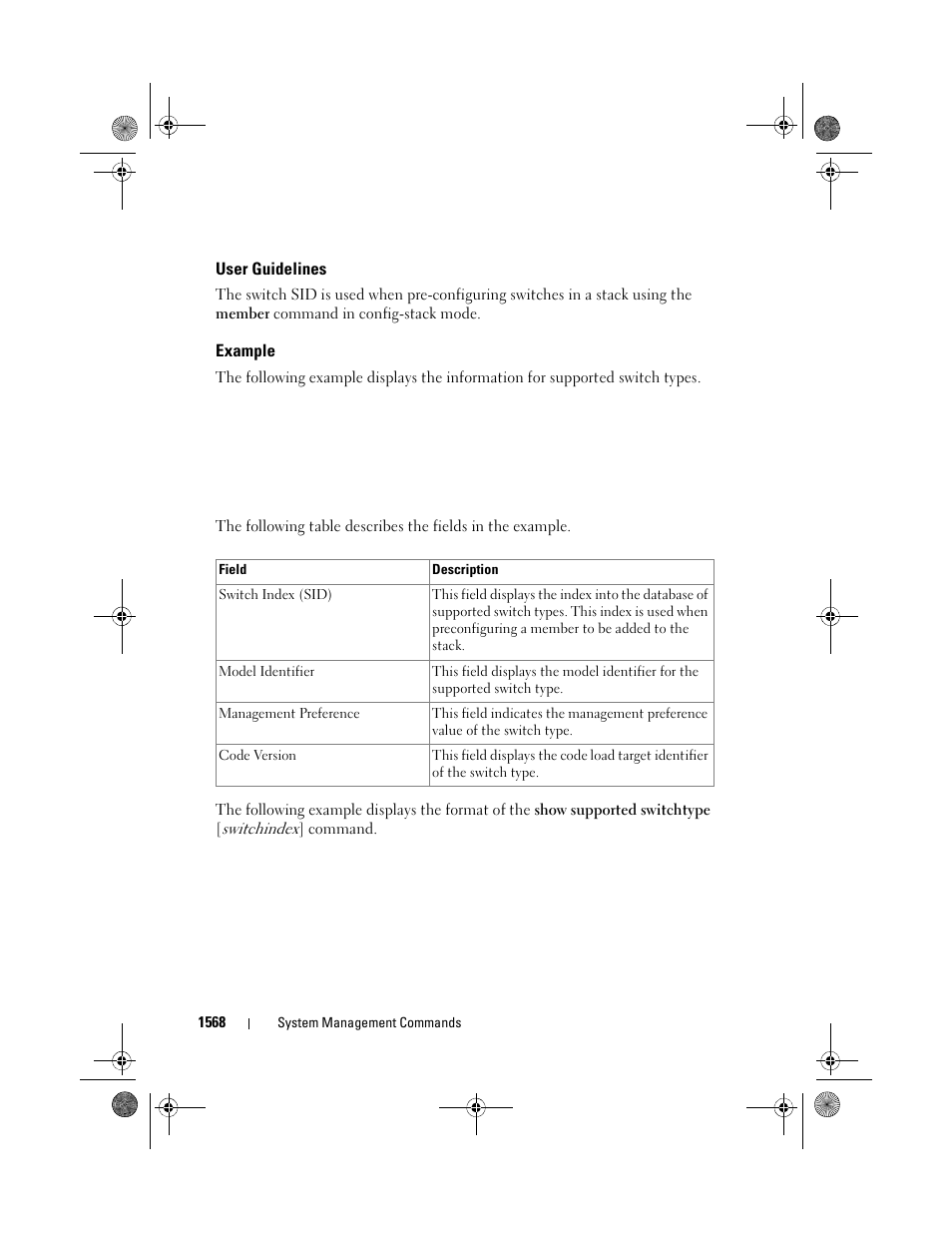 User guidelines, Example | Dell POWEREDGE M1000E User Manual | Page 1572 / 1682