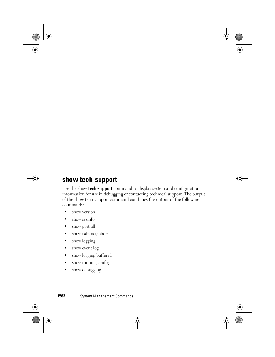 Show tech-support | Dell POWEREDGE M1000E User Manual | Page 1586 / 1682