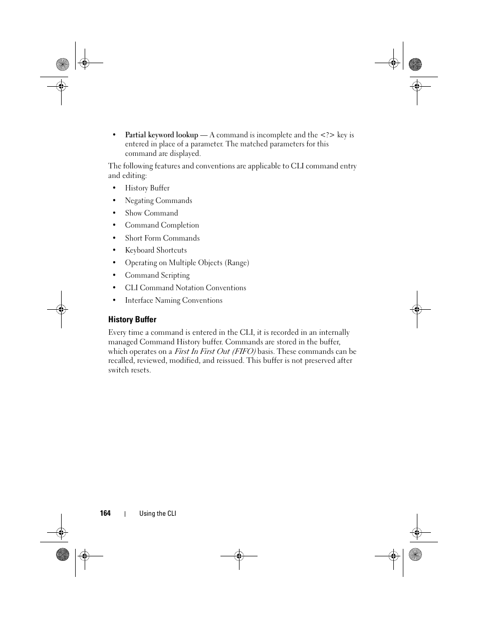 History buffer | Dell POWEREDGE M1000E User Manual | Page 164 / 1682