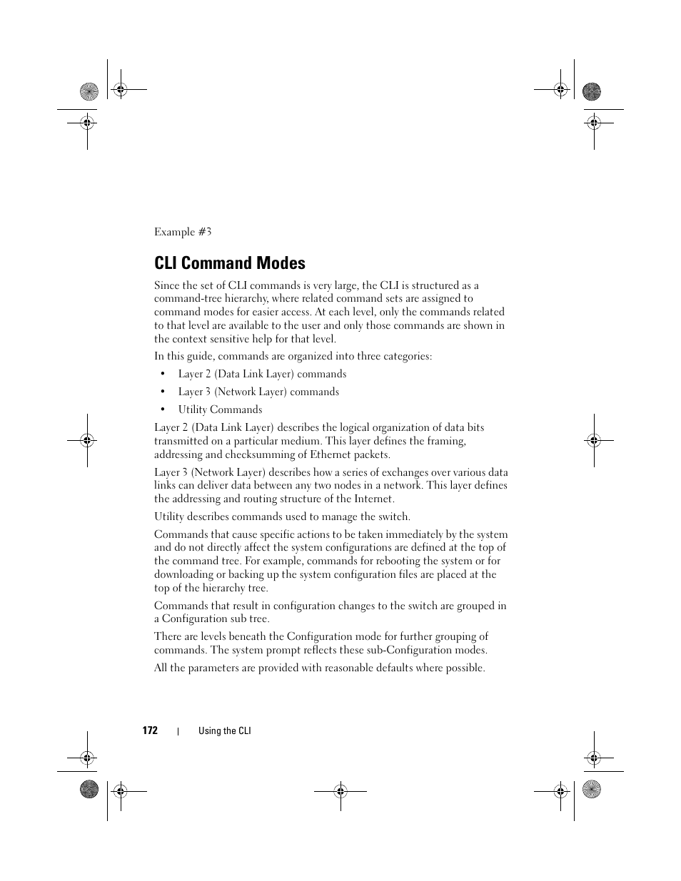 Cli command modes | Dell POWEREDGE M1000E User Manual | Page 172 / 1682