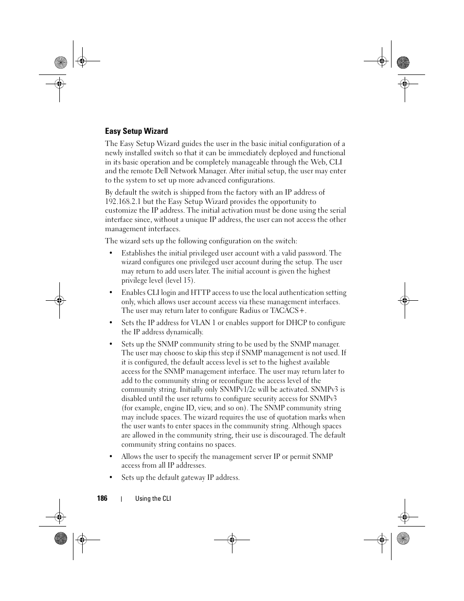 Easy setup wizard | Dell POWEREDGE M1000E User Manual | Page 186 / 1682