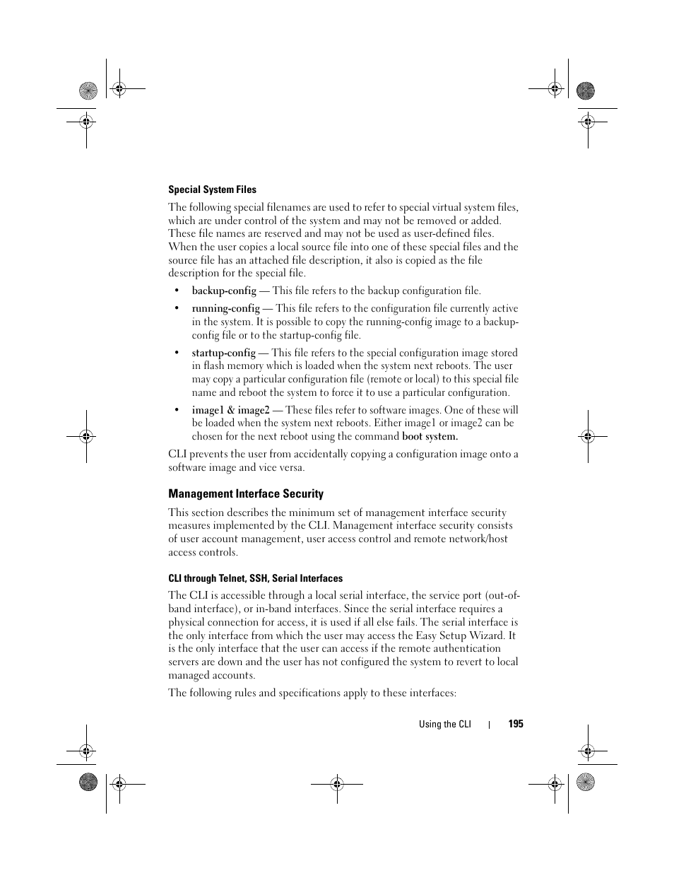 Management interface security | Dell POWEREDGE M1000E User Manual | Page 195 / 1682