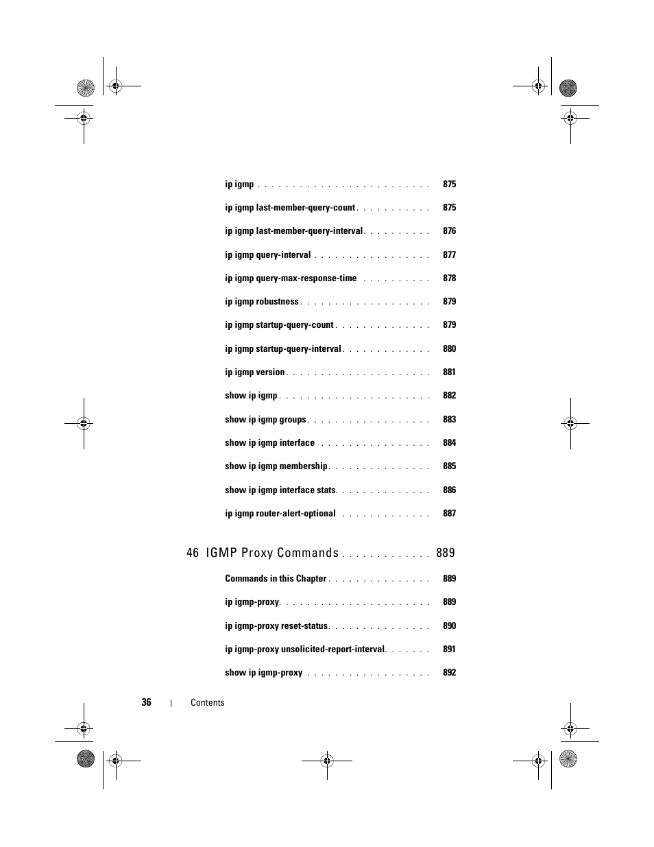 46 igmp proxy commands | Dell POWEREDGE M1000E User Manual | Page 36 / 1682