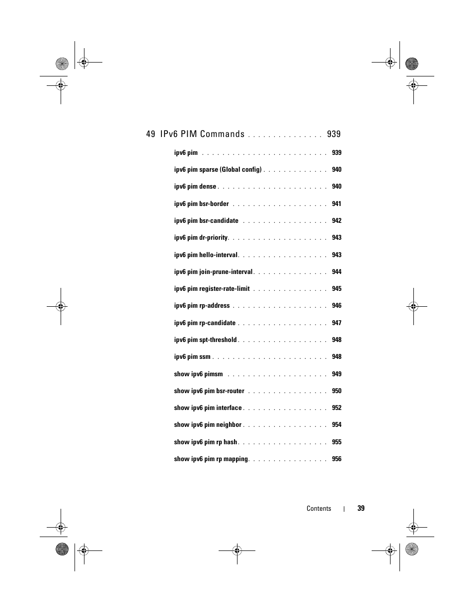 49 ipv6 pim commands | Dell POWEREDGE M1000E User Manual | Page 39 / 1682