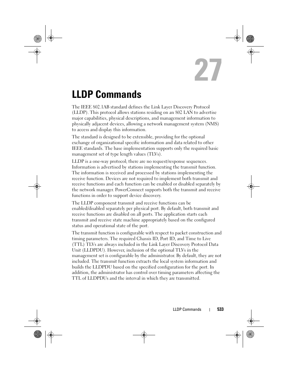 Lldp commands | Dell POWEREDGE M1000E User Manual | Page 533 / 1682