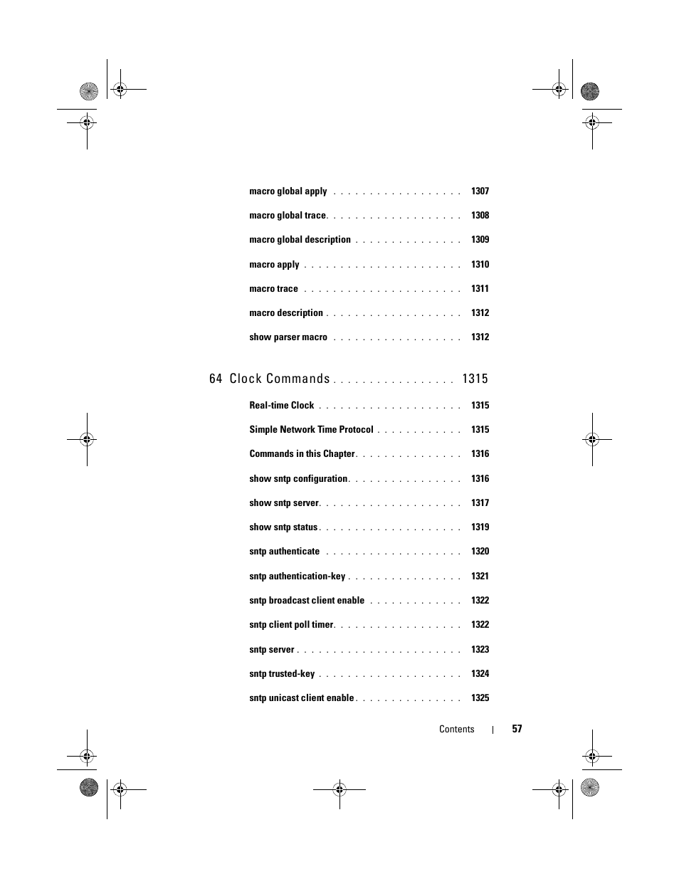 64 clock commands | Dell POWEREDGE M1000E User Manual | Page 57 / 1682