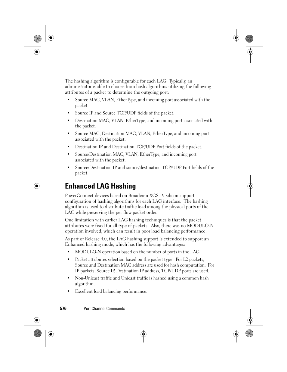 Enhanced lag hashing | Dell POWEREDGE M1000E User Manual | Page 576 / 1682