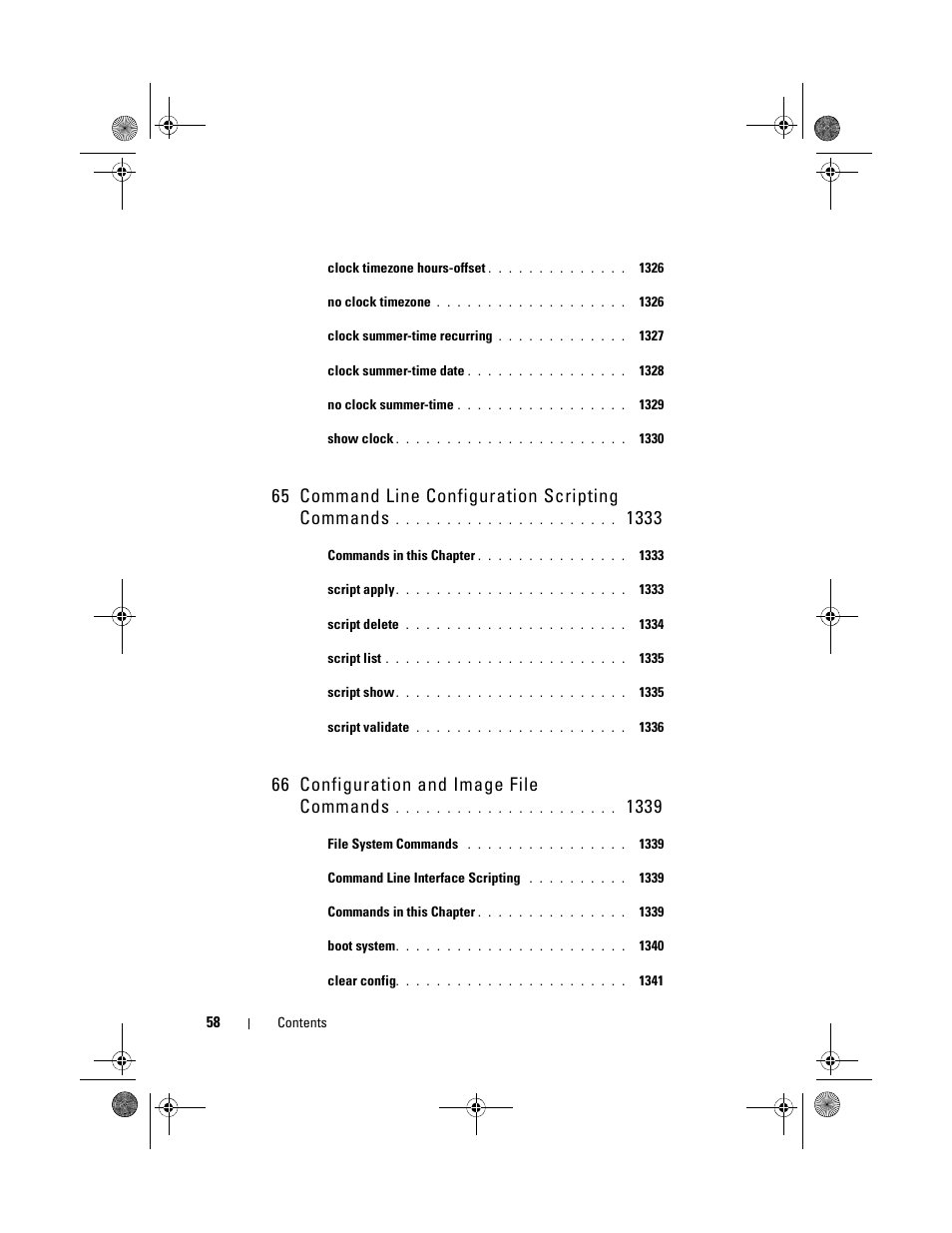 65 command line configuration scripting commands, 66 configuration and image file commands | Dell POWEREDGE M1000E User Manual | Page 58 / 1682