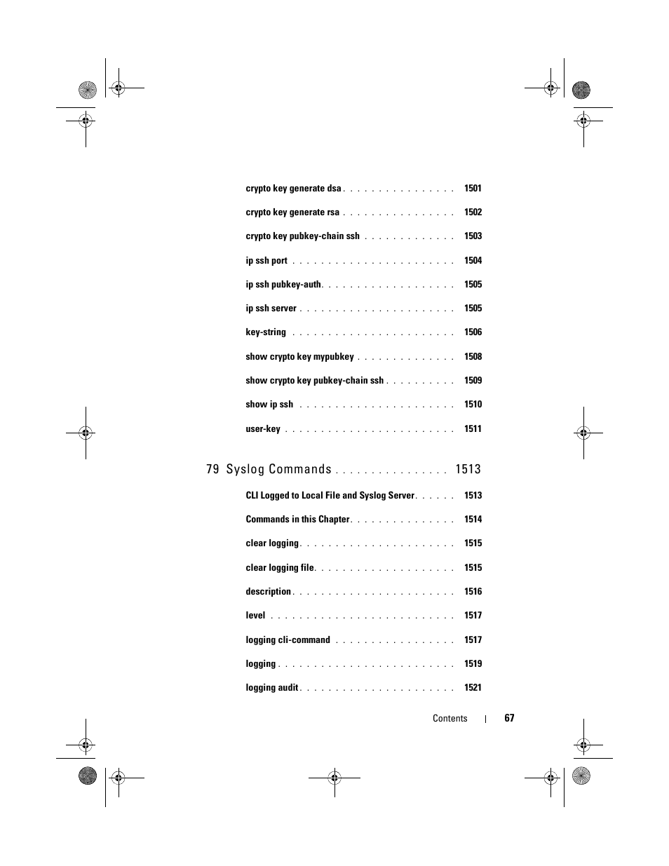 79 syslog commands | Dell POWEREDGE M1000E User Manual | Page 67 / 1682