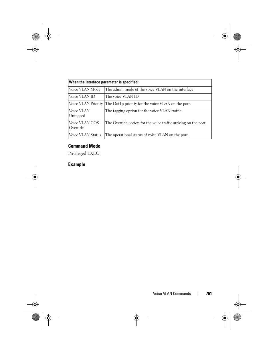 Command mode, Example | Dell POWEREDGE M1000E User Manual | Page 761 / 1682