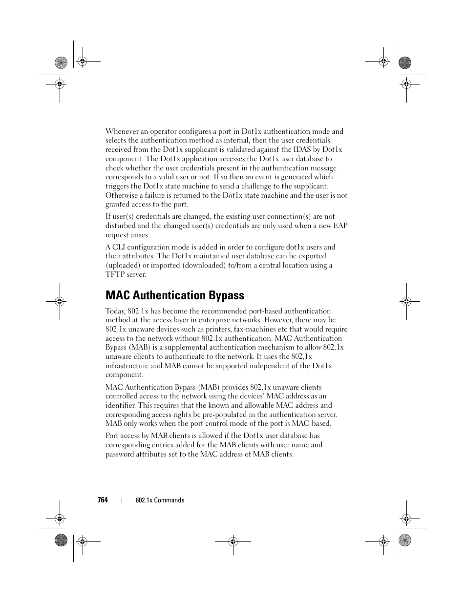 Mac authentication bypass | Dell POWEREDGE M1000E User Manual | Page 764 / 1682