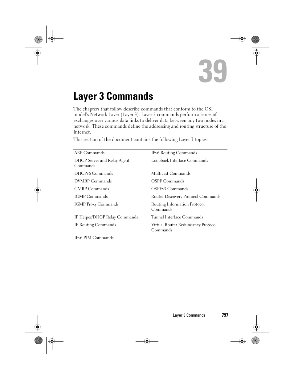 Layer 3 commands | Dell POWEREDGE M1000E User Manual | Page 797 / 1682