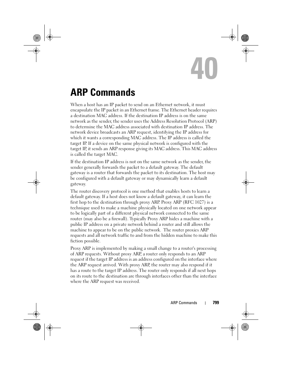 Arp commands | Dell POWEREDGE M1000E User Manual | Page 799 / 1682