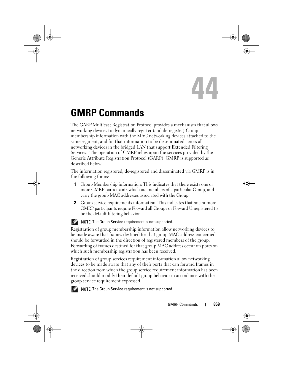 Gmrp commands | Dell POWEREDGE M1000E User Manual | Page 869 / 1682