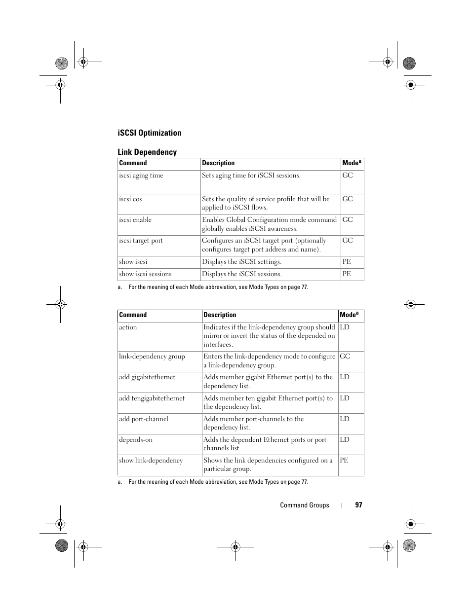 Iscsi optimization, Link dependency | Dell POWEREDGE M1000E User Manual | Page 97 / 1682