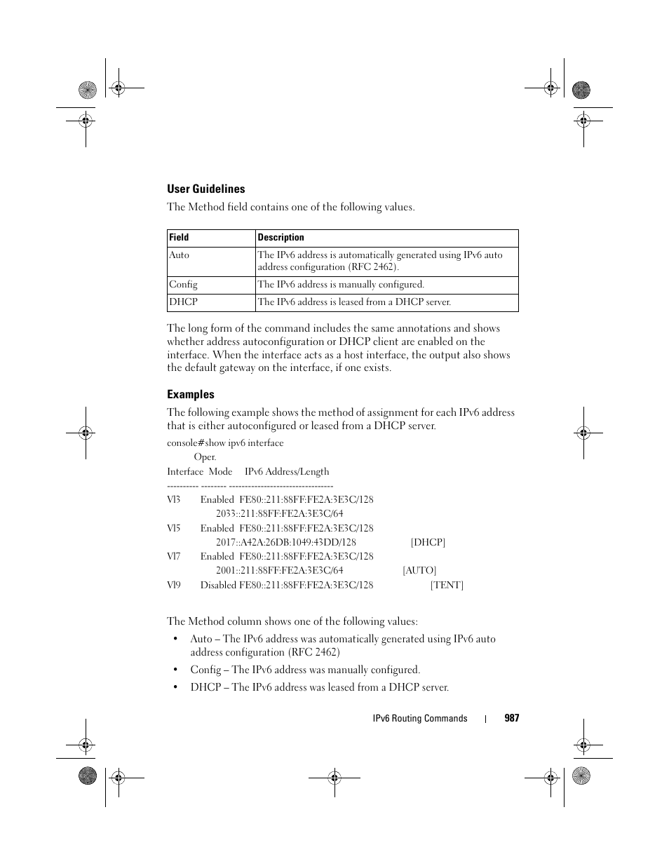 User guidelines, Examples | Dell POWEREDGE M1000E User Manual | Page 987 / 1682