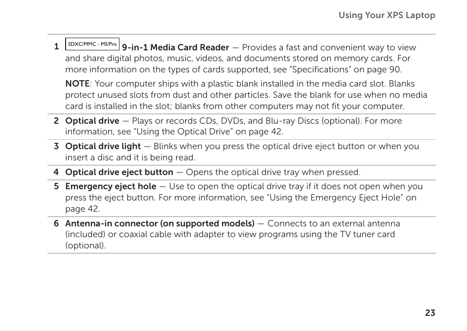 Dell XPS 14 (L401X, Late 2010) User Manual | Page 25 / 106