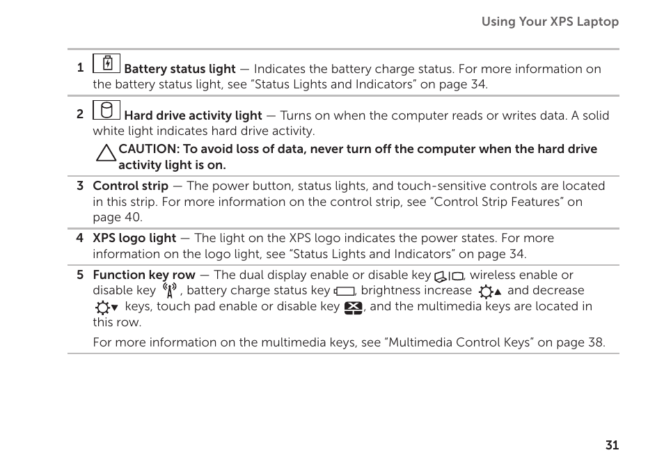 Dell XPS 14 (L401X, Late 2010) User Manual | Page 33 / 106