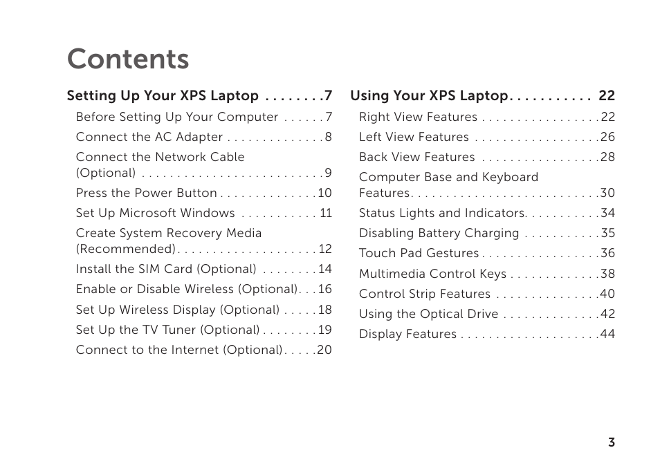Dell XPS 14 (L401X, Late 2010) User Manual | Page 5 / 106