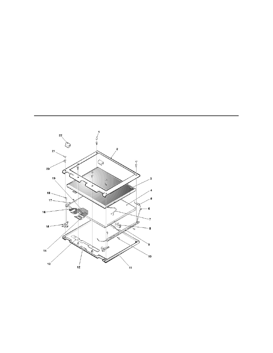 Exploded view of 14.1-inch display assembly | Dell Inspiron 3500 User Manual | Page 16 / 166