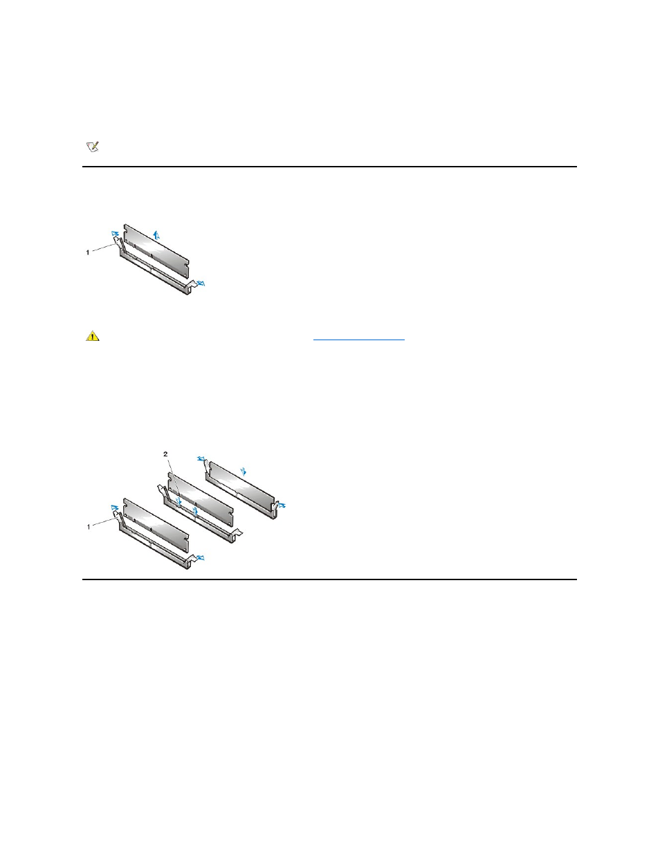Dimms, Microprocessor/heat sink assembly | Dell OptiPlex GX110 User Manual | Page 105 / 137