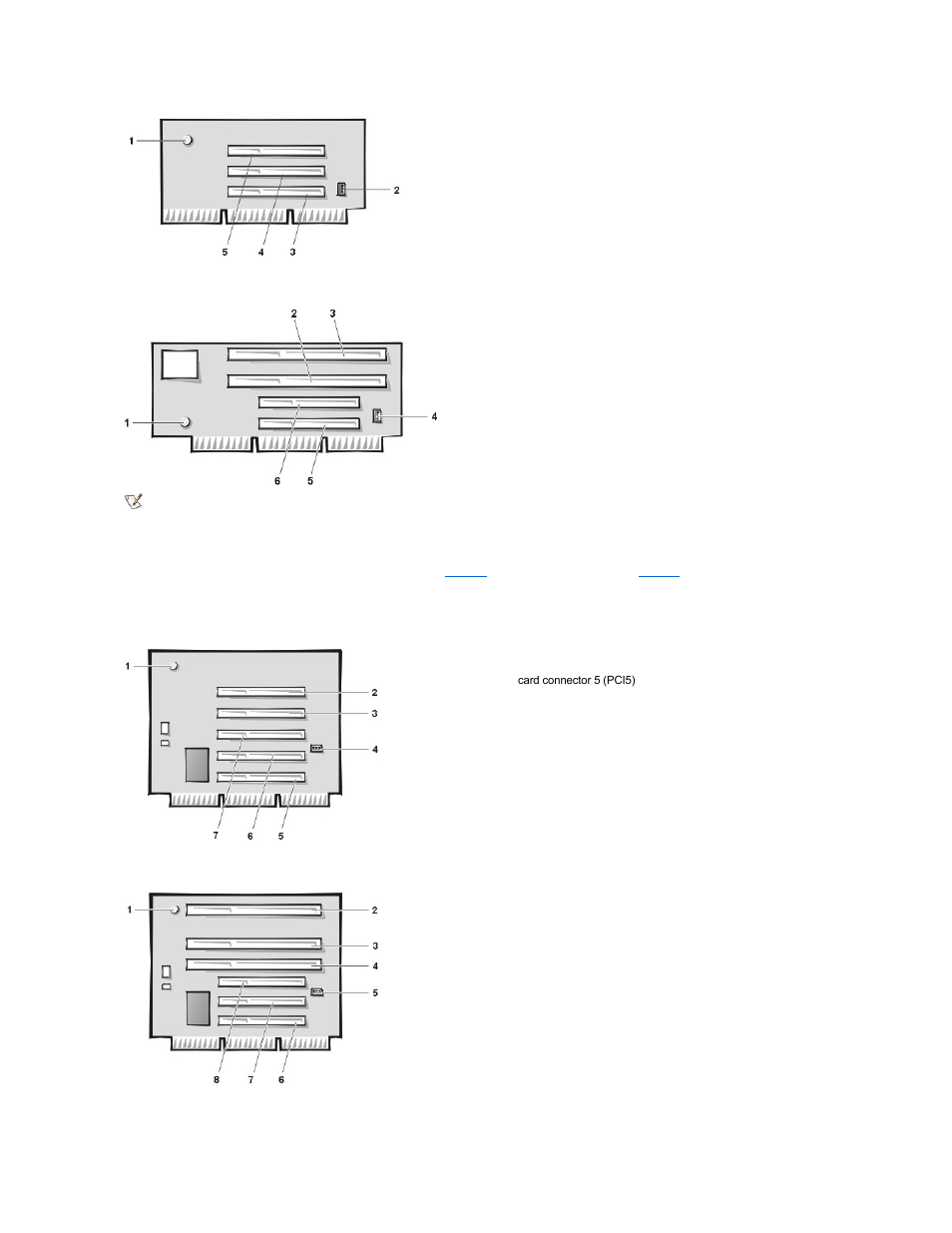 Midsize chassis riser board, Figure 4, The pci riser board | Dell OptiPlex GX110 User Manual | Page 36 / 137