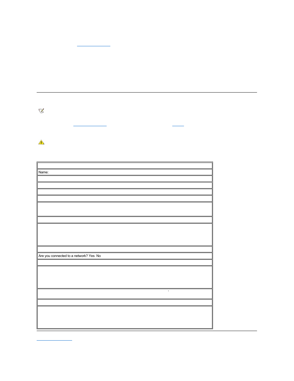 Make a copy of the, Diagnostics checklist, And fill it out | Before you call | Dell OptiPlex GX110 User Manual | Page 57 / 137