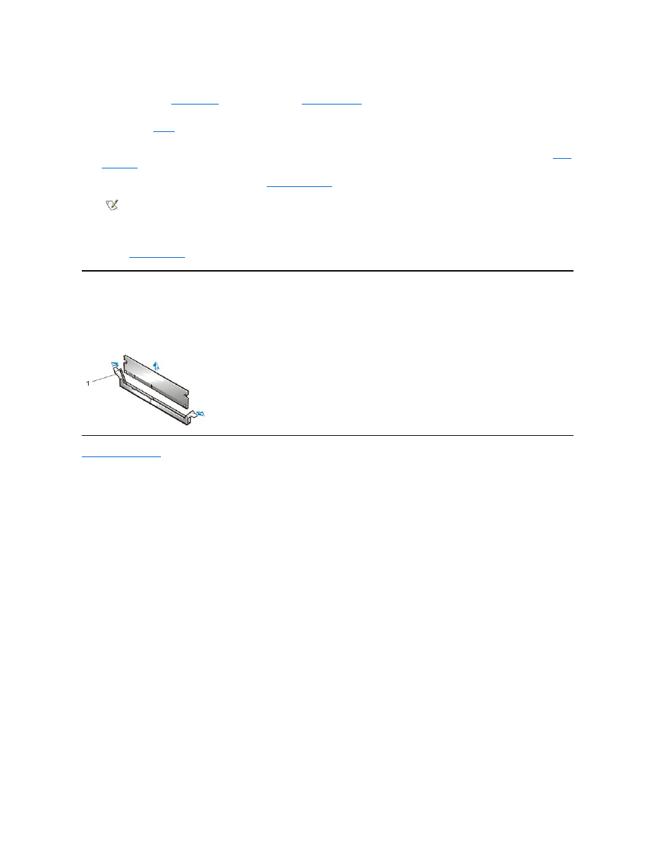 Removing dimms | Dell OptiPlex GX110 User Manual | Page 82 / 137