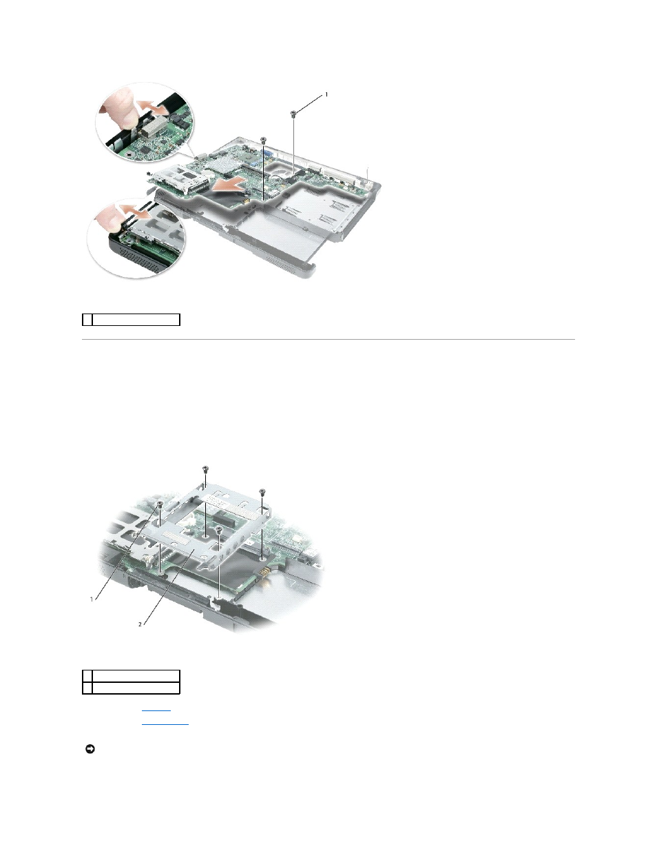 Installing the system board | Dell Latitude 110L User Manual | Page 28 / 45