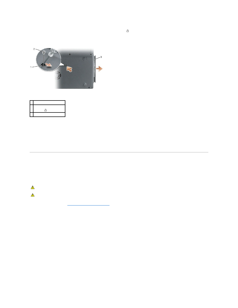 Modem, Installing the optical drive, Removing the modem | Dell Latitude 110L User Manual | Page 39 / 45