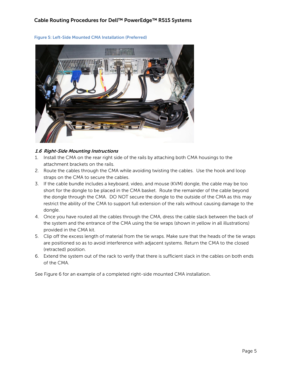 Right-side mounting instructions | Dell PowerEdge Rack Enclosure 4620S User Manual | Page 7 / 11