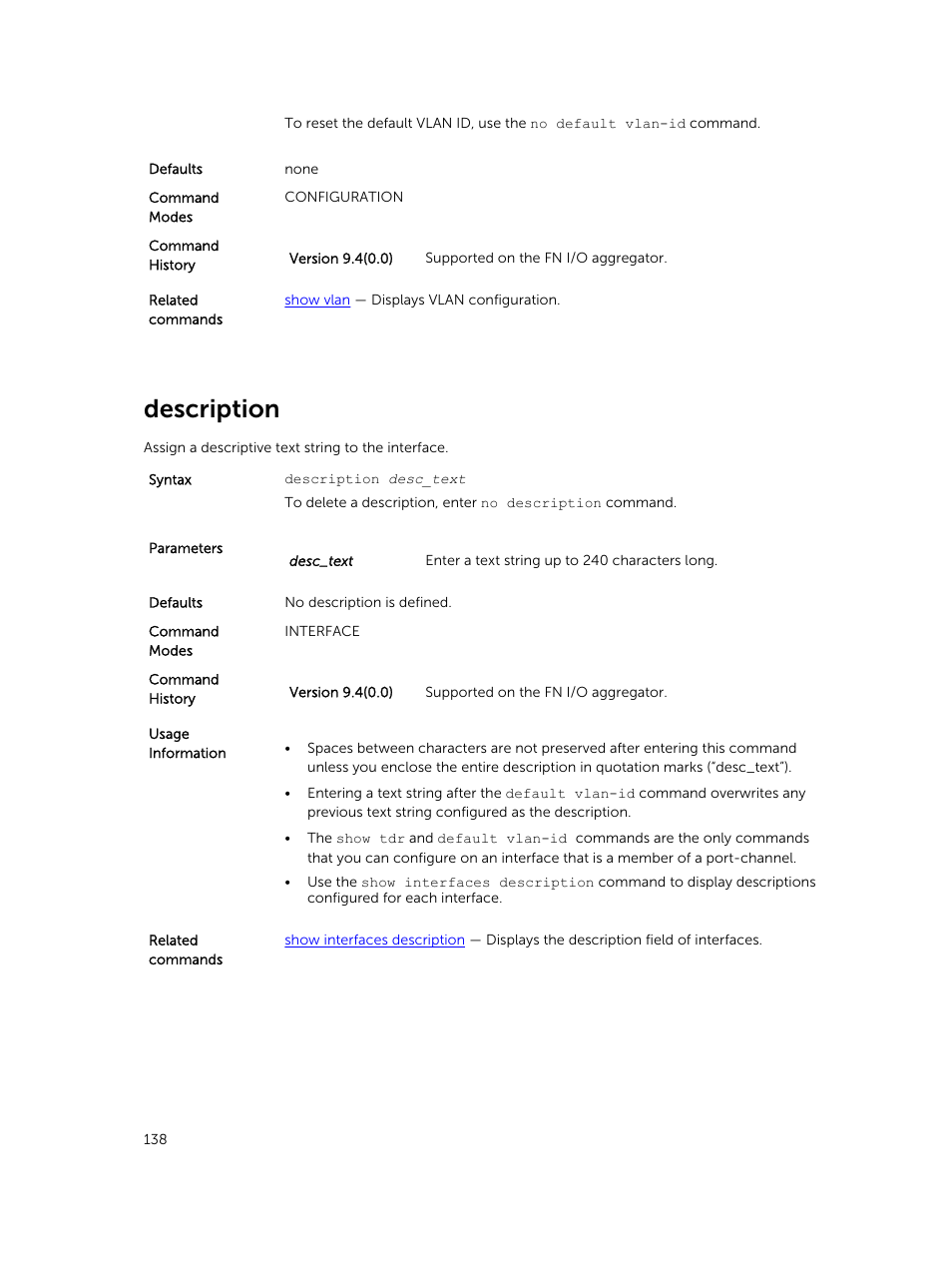 Description | Dell PowerEdge FX2/FX2s User Manual | Page 138 / 462