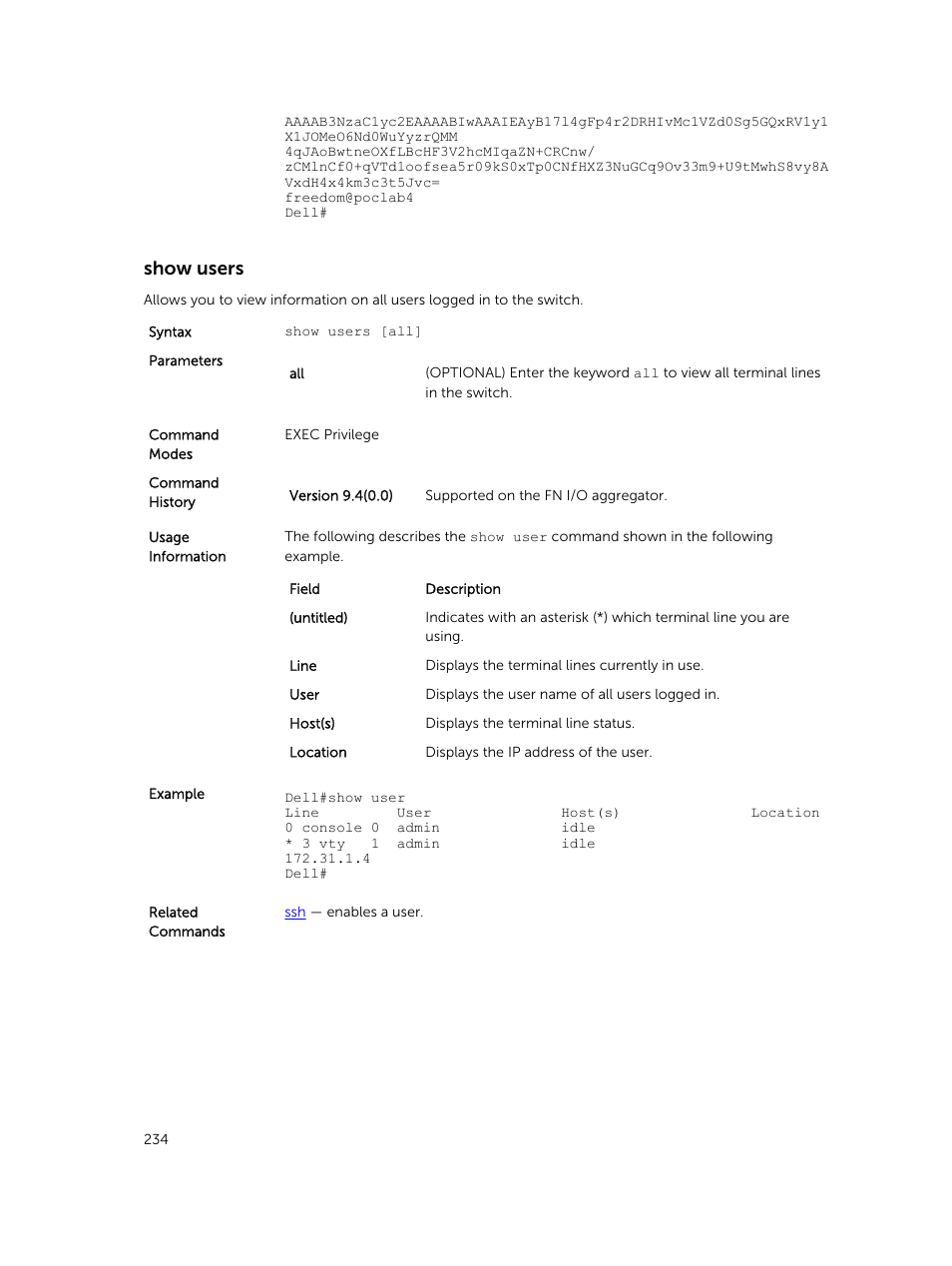 Show users | Dell PowerEdge FX2/FX2s User Manual | Page 234 / 462