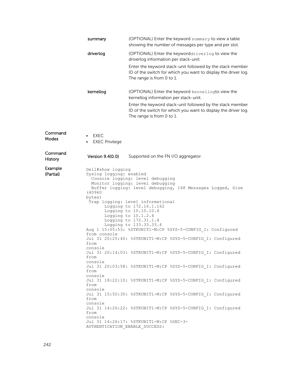 Dell PowerEdge FX2/FX2s User Manual | Page 242 / 462