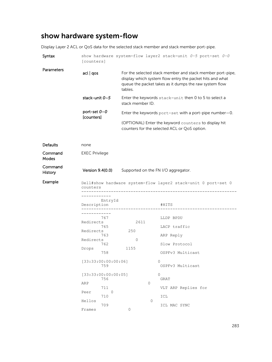 Show hardware system-flow | Dell PowerEdge FX2/FX2s User Manual | Page 283 / 462