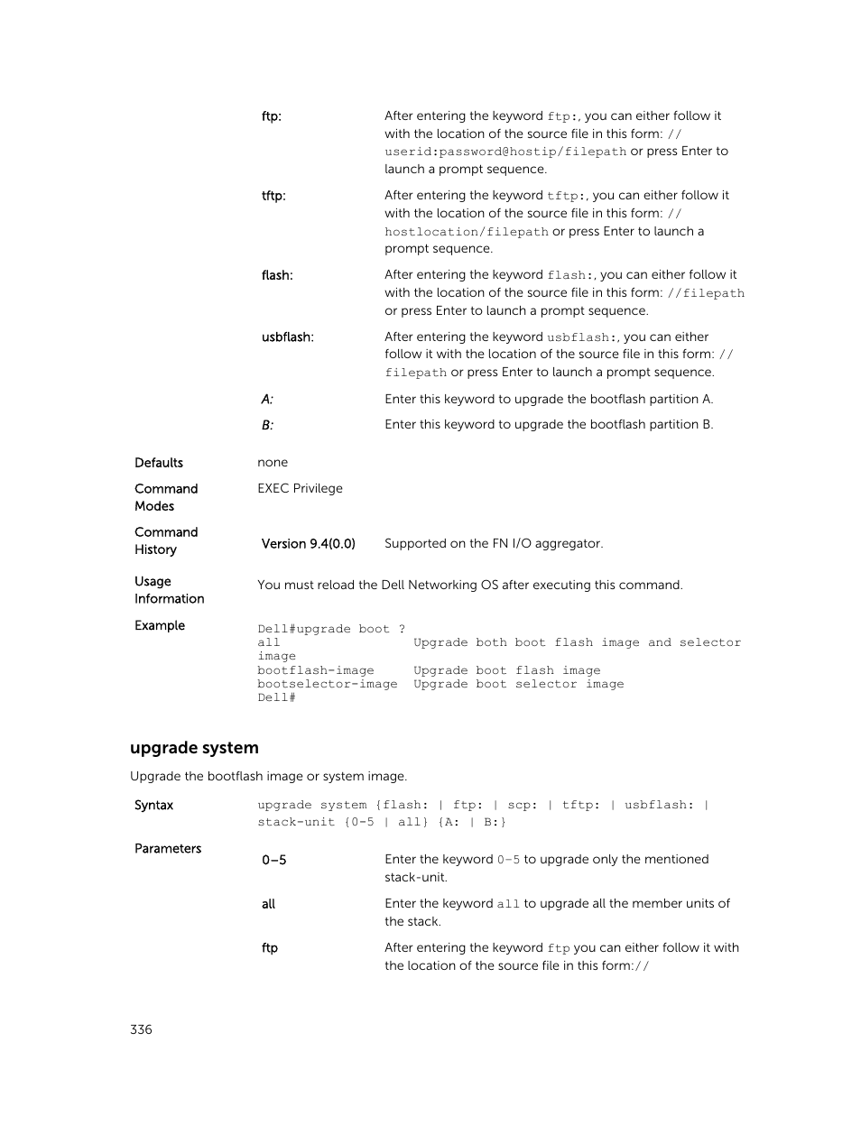Upgrade system | Dell PowerEdge FX2/FX2s User Manual | Page 336 / 462