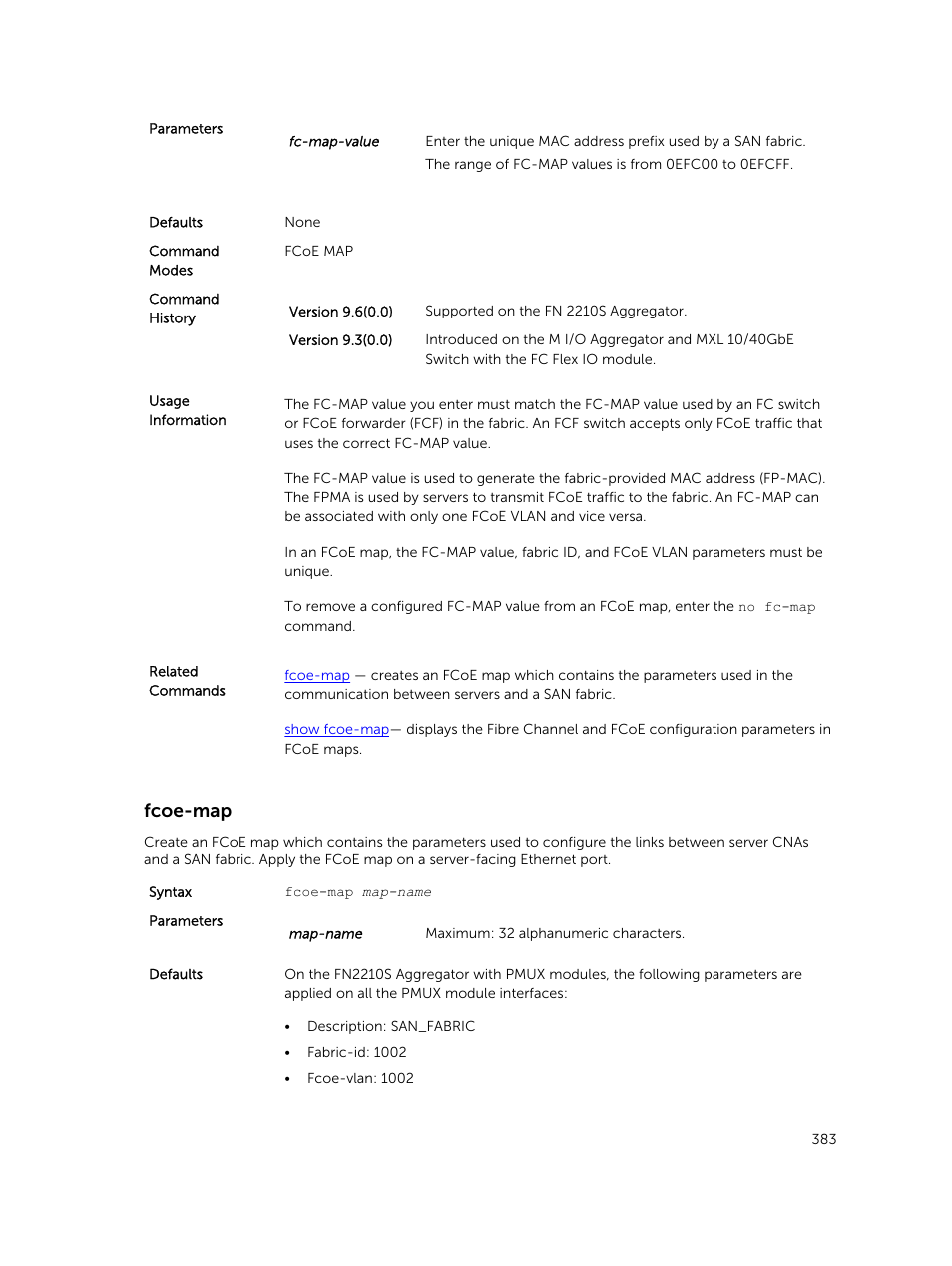Fcoe-map | Dell PowerEdge FX2/FX2s User Manual | Page 383 / 462