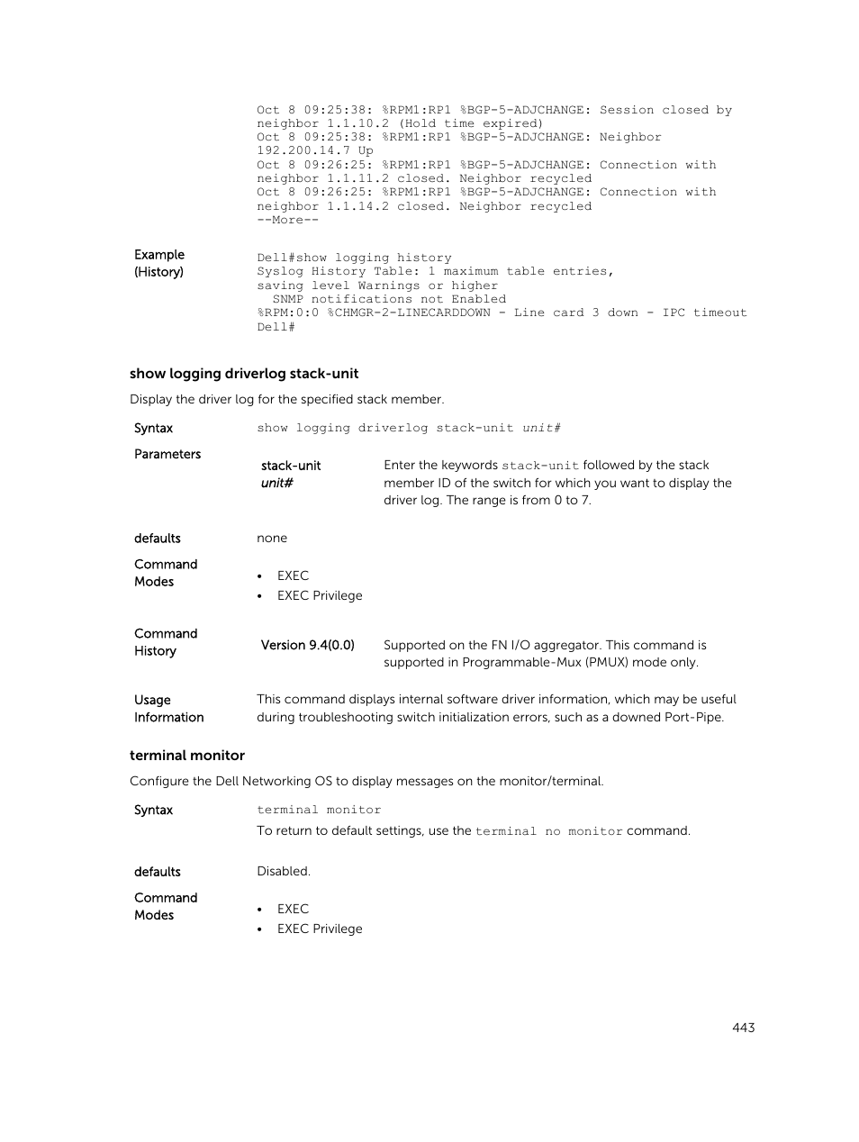 Dell PowerEdge FX2/FX2s User Manual | Page 443 / 462