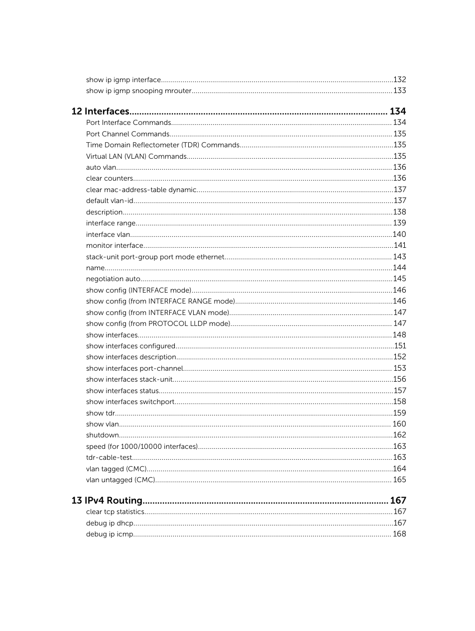 12 interfaces, 13 ipv4 routing | Dell PowerEdge FX2/FX2s User Manual | Page 7 / 462