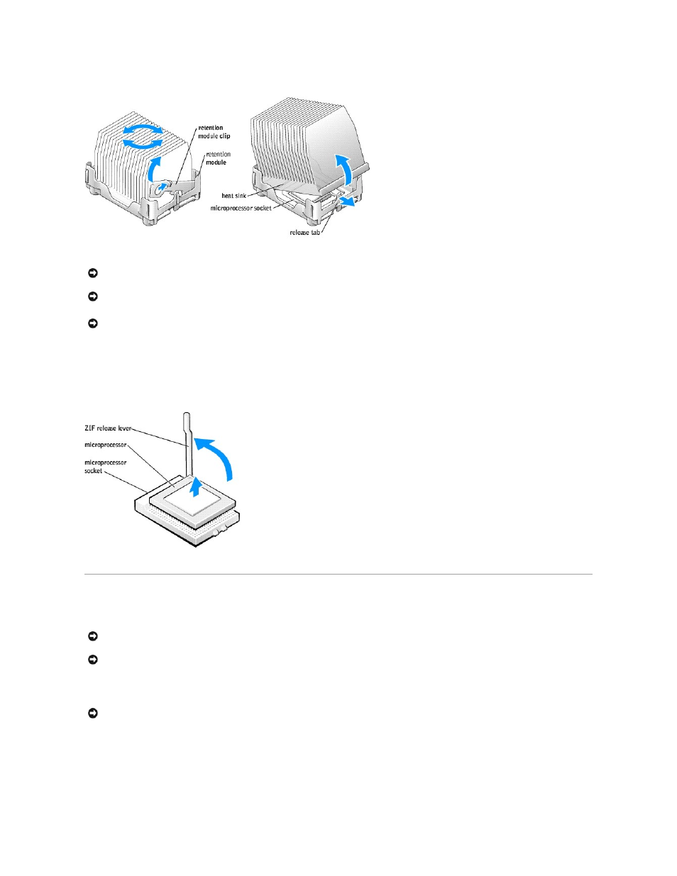 Installing the microprocessor | Dell Dimension 2400 User Manual | Page 21 / 42